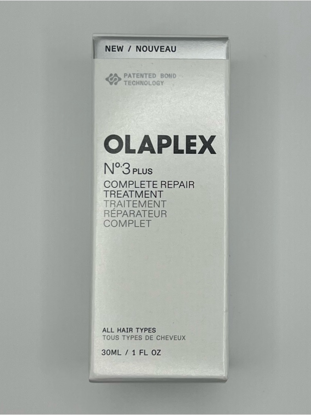 NIB Olaplex  No.3PLUS Complete Bond Repair Pre-Shampoo Hair Treatment 1fl oz